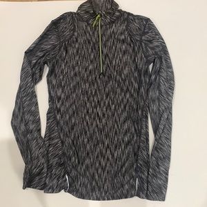 Athleta Space Dyed 3/4 Zip Long Sleeve Top XXS